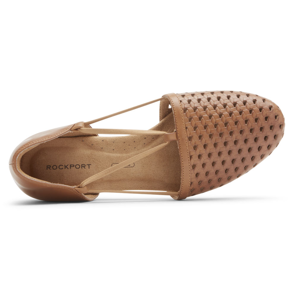 Rockport Flats For Womens Pink - Reagan Perforated - IW8345170